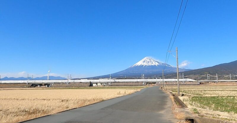 富士山と新幹線