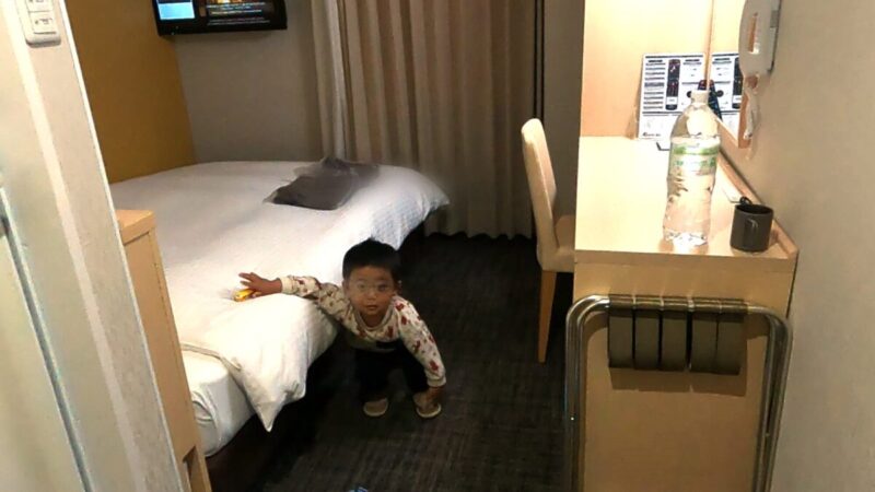 ホテルの部屋の様子