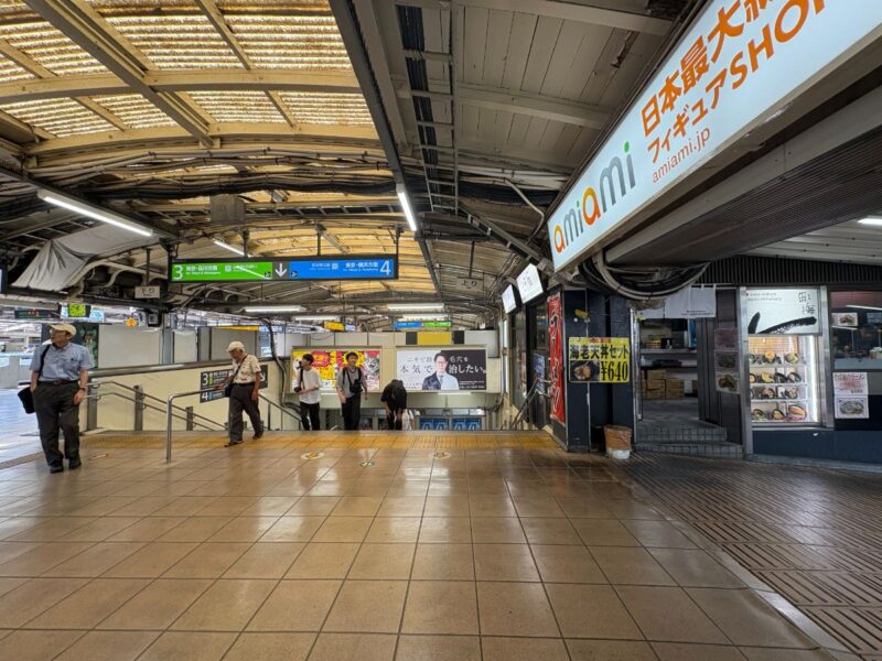 新田毎から山手線東京・品川方面へ向かう