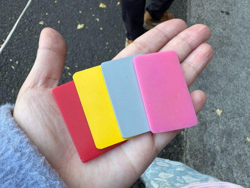 色でメニューを判別している