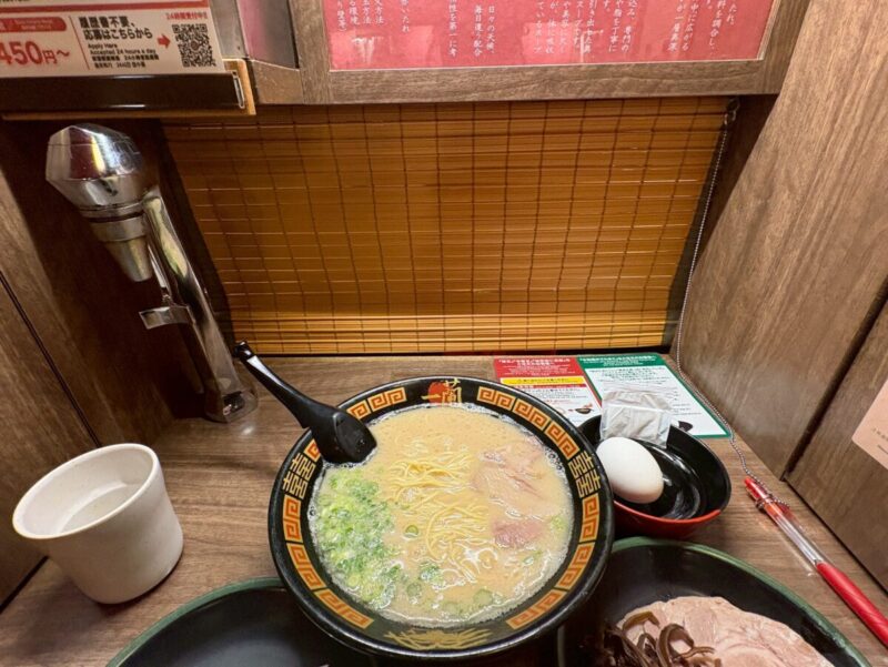 一蘭で着席