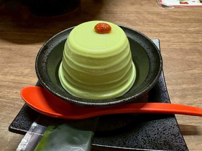 一蘭の抹茶杏仁
