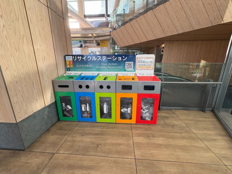 高輪ゲートウェイにあるゴミ箱