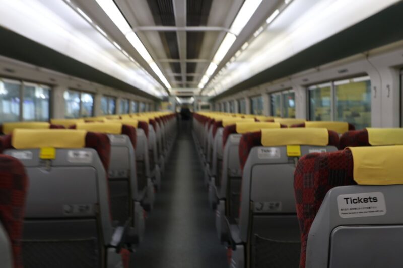 特急しらゆきの車内の様子